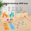 Детская арифметическая игрушка для счета с гибкой рукой, деревянный блок с цифрами, детская дошкольная обучающая игрушка для малышей, мальчиков и девочек, обучающие математические манипуляции