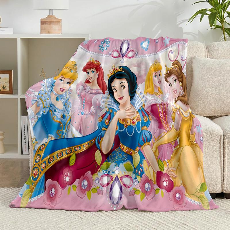 1PC Princess gather Flannel Blanket Gift, Suitable for Both Men And Women, Soft Ideal for Beds And Sofa, Birthday Or Christmas Gift
