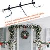 Front Door Garland Hanger Strong Load-bearing Adjustable Design Heavy-Duty Wreaths Lights Rack Christmas Holiday Decoration Holder