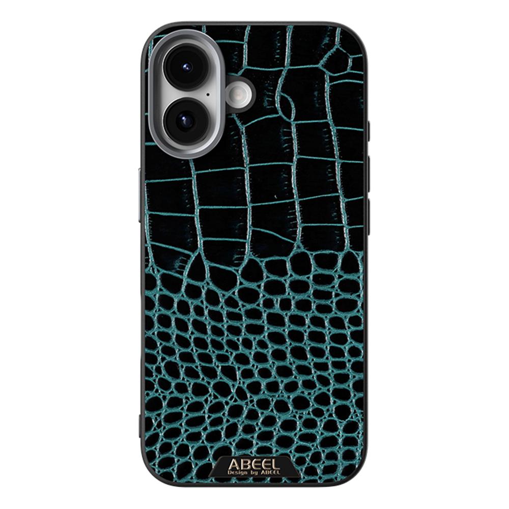 ABEEL Чехол для iPhone 17, совместимый с MagSafe, текстура крокодила, микро-тиснение, задняя крышка