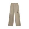 Li Ning CF Outdoor Series Simple Comfortable Wide Leg Mid Waist Solid Color Sports Long Pants Women Pants AYKV600-1