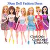 Одежда для куклы принцессы BJD, одежда для куклы Барби, платье, вечернее платье, повседневное платье, кукла 30 см