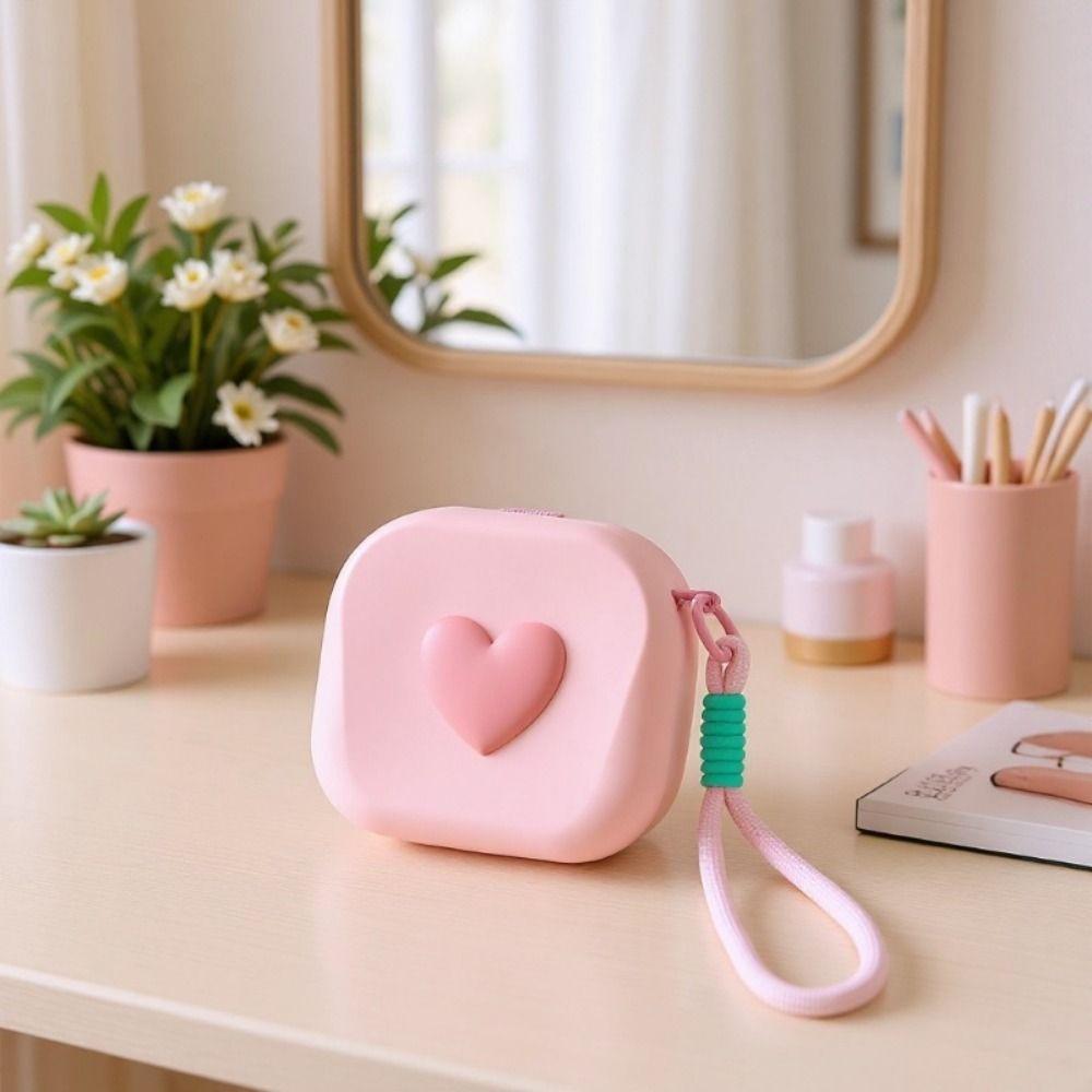 Водонепроницаемая квадратная сумка для хранения Силиконовый органайзер для наушников Кошелек для монет Беспроводные наушники