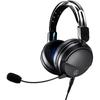 Игровая гарнитура Audio-Technica ATH-GL3 BK / Закрытая / ПК / PS4 / PS5 / Switch / Xbox One / Съемный микрофон / 3,5 мм...