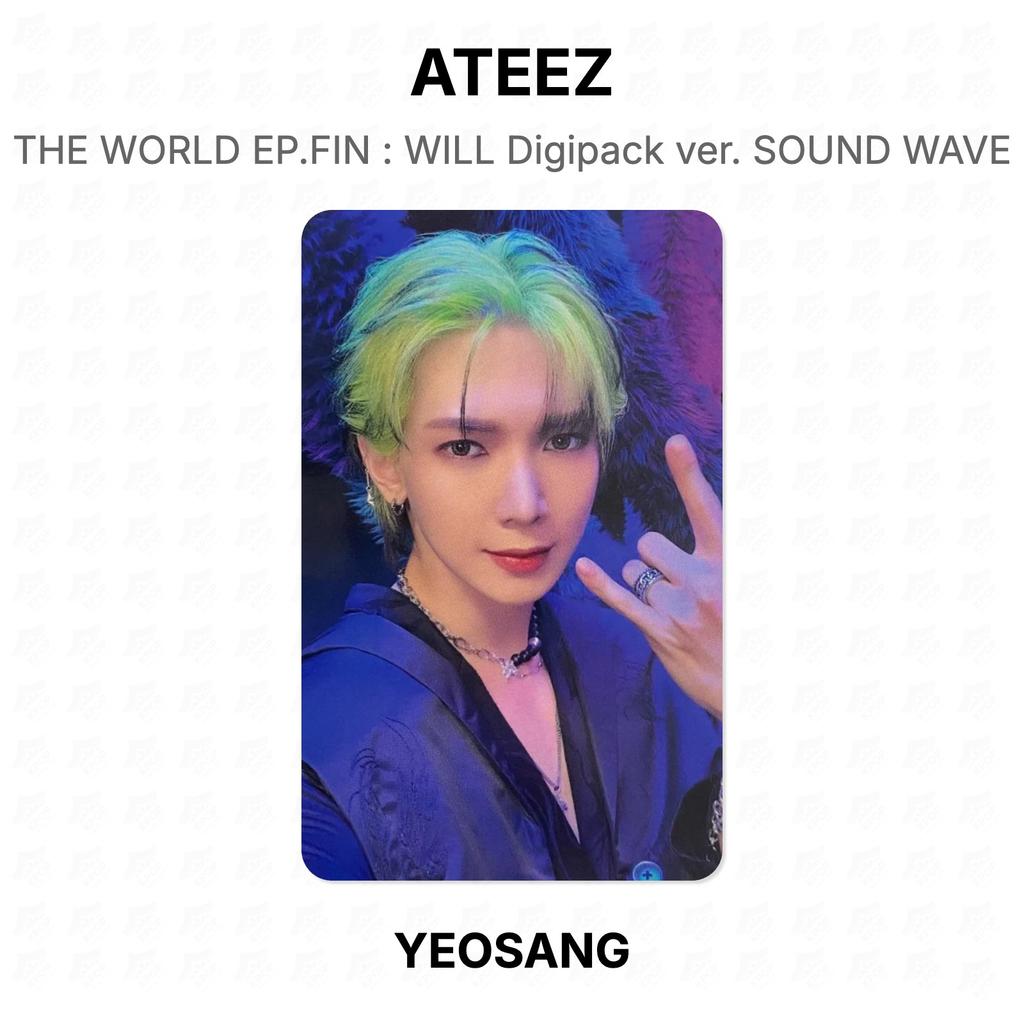 ATEEZ МИР EP.FIN : WILL Digipack версия. Официальная фотокарточка SOUND WAVE