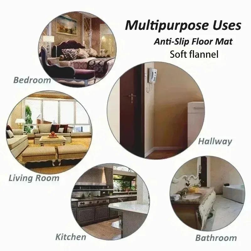 Pokémon Squirtle Charmander Carpet Printed Non-Slip Rug Mat for Living Room Bedroom Kids Room Home Decoration Floor Mat