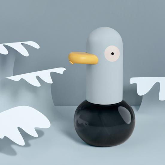 Soap Dispenser Automatic Foaming Hand Soap Dispenser Duck-Shaped Touch-Free Fast Dispensing 0.25s Rechargeable Bathroom Soap Dispenser