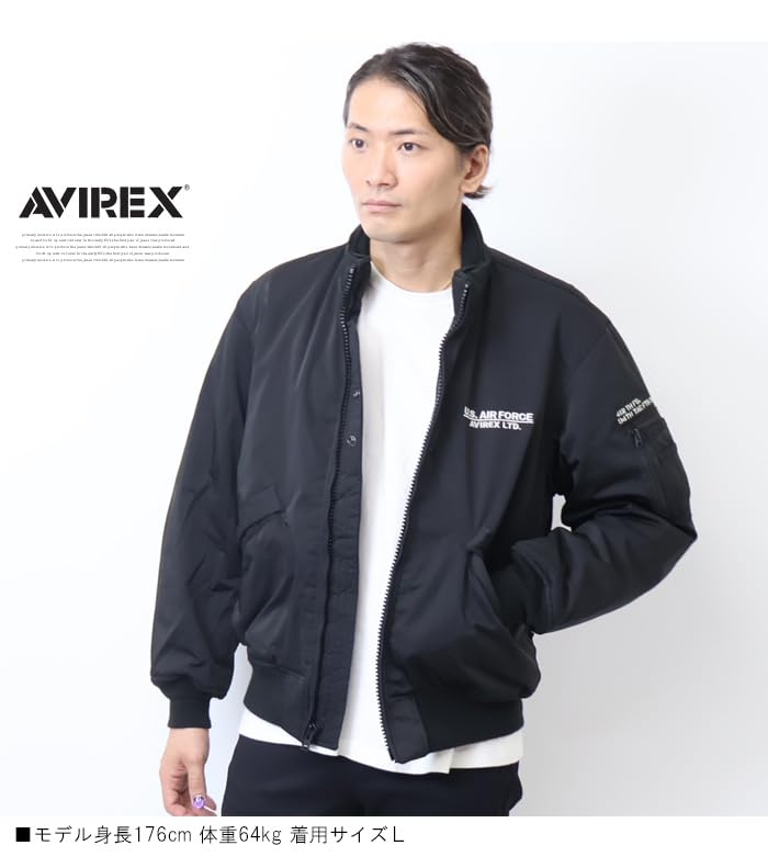 STENCIL JACKET HAT IN THE RING Stencil Jacket Hat in the Ring L 010 Black [Avirex] Men's 783-4252036