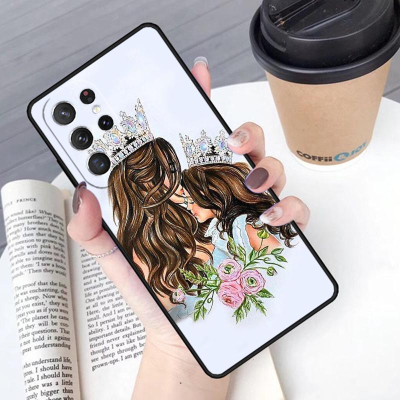 Семья Мама Девочка Женщины чехол для телефона Обложка Для Samsung Galaxy S24 S25 Ultra S21 S22 Ultra S10E Note 10 Plus Note 20 FE S23