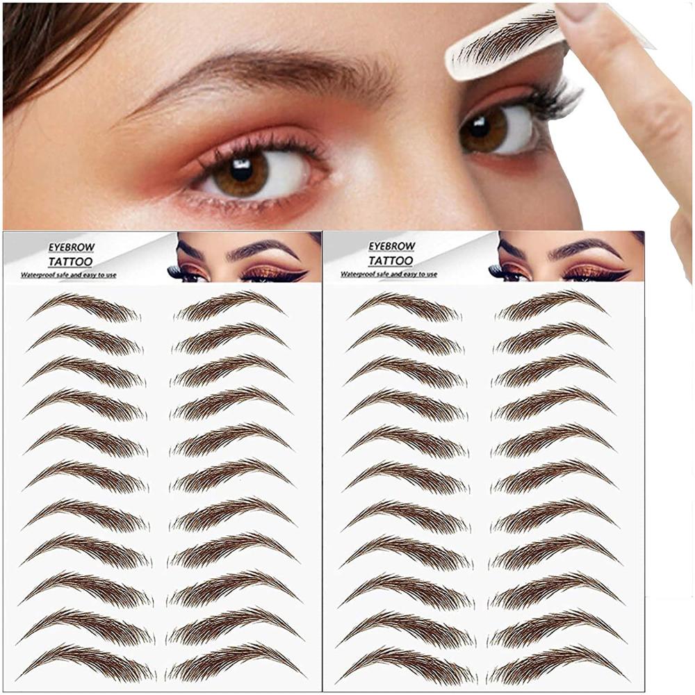 Makeup Lasting Waterproof False Eyebrows Authentic 6D Hair-like Eyebrow Eyebrow Tattoo Sticker