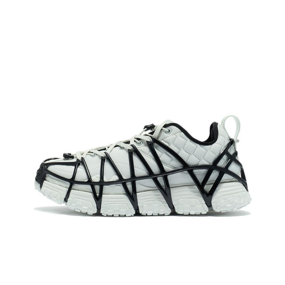 Li Ning Mix Ace Trendy Low-Top Sports Casual Shoes Men Sneakers Frost-White Black ARYR013-5