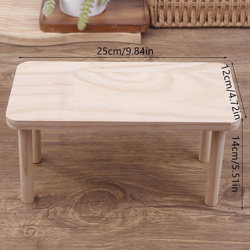 Hamster Play Wooden Platform Small Pet Playing Stand Putting Food Bowl Water Table Cage Accessory Hamster Climbing Supplies