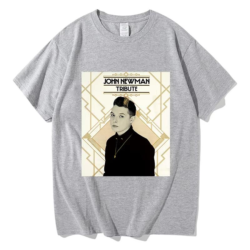 John NewUnisex Love me again Tour 2026 Tshirt Summer Short Sleeve Oneck Unisexs Tshirt Streetwear Hip Hop Singer Graphic Print Shirt
