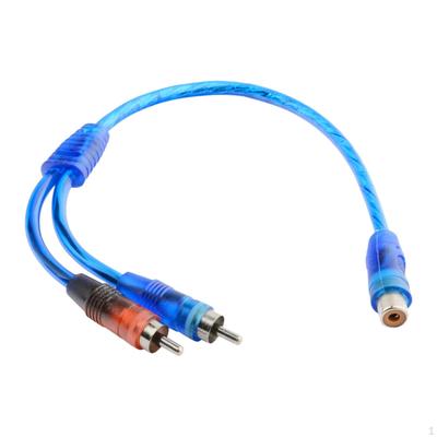 Аудиокабель RCA 30 см Y-разветвитель адаптер удлинитель для стерео сабвуфера
