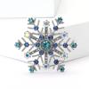 Rhinestone Snowflake Brooches for Women Unisex Christmas Pins Multi-color Available Fashion Jewellery Accessories Gifts