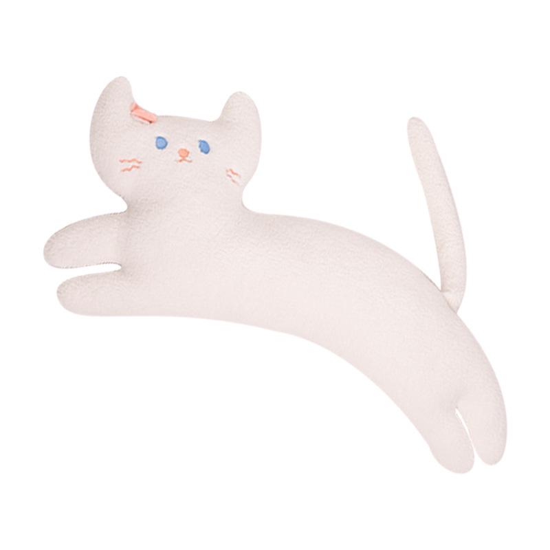 Черно-белая плюшевая подушка-кошка Коко - милая подушка-котенок и спинка для дивана