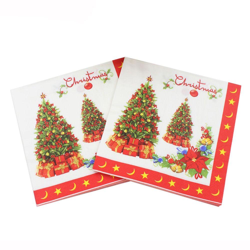 Snowflake Party X-mas Paper Napkins Napkins For Decoupage Christmas Napkin Lunch Paper