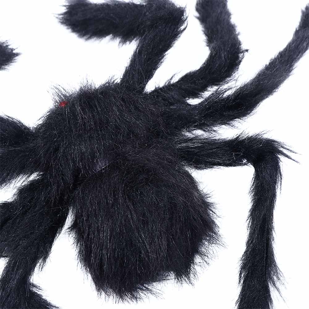 DIY Ornament Horror Giant Spider Black Plush Spider Artificial Spider Haunted House Decor