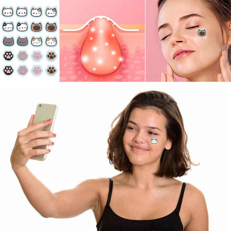 96 шт. пластырь от прыщей Cat's Paw, средство для удаления прыщей, средство для устранения пятен, маска для лица, уход за кожей, скрытый прыщ