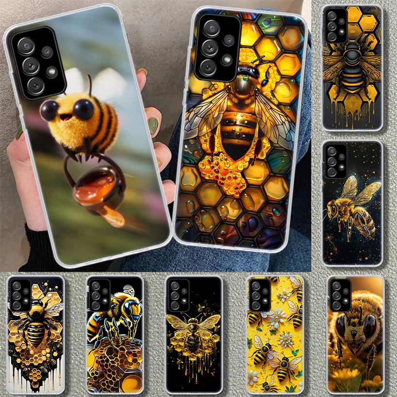 Bee Keeping Honey Animal Phone Case Cover for Samsung Galaxy A12 A22 A32 A52 A72 A02S A51 A50S A31 A20S A10S Note 20 Ultra 10 Pl