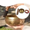 Тибетский набор поющих чаш для медитации и оздоровления, украшение из высококачественной латуни, подарок для развития осознанности.