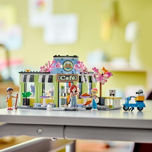 Игрушка LEGO Friends Кафе Хартлейк Сити, Подарок на день рождения, Обучающие строительные блоки, Ролевая игра для девочек и мальчиков 6, 7, 8 и 9 лет, Модель 42618