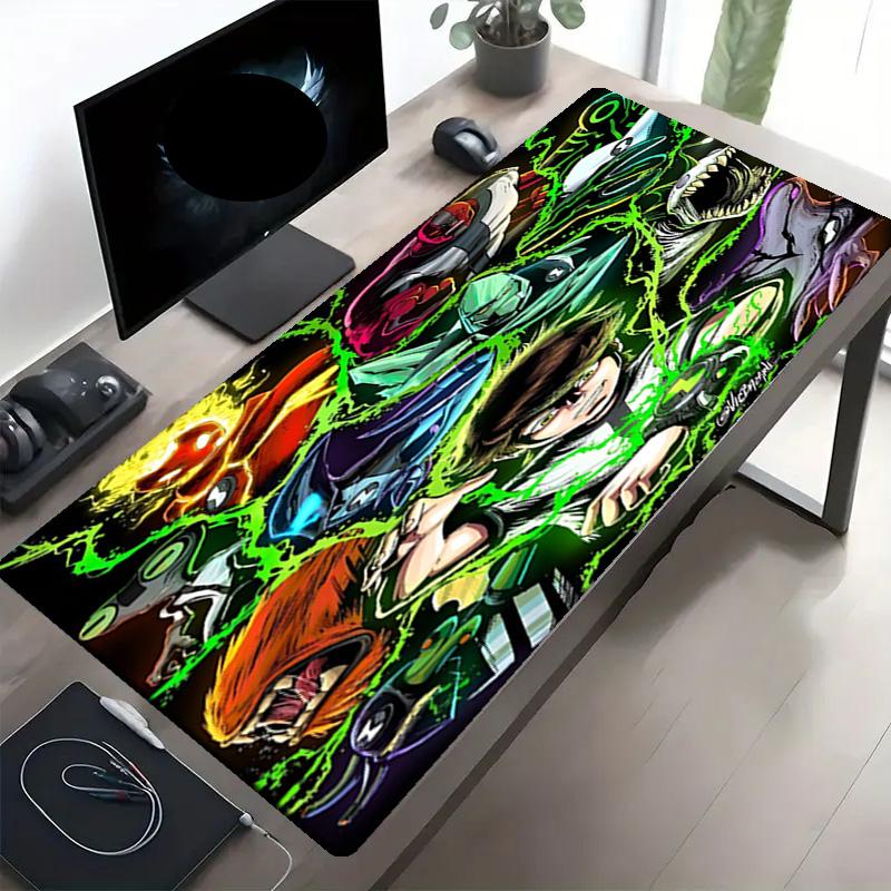 Ben 10 Cartoon Print Mouse Pad, Anti‑Slip Desktop keyboard Mat, for PC Laptop Gaming Working Daily Use, Cool Festival Surprise Gift