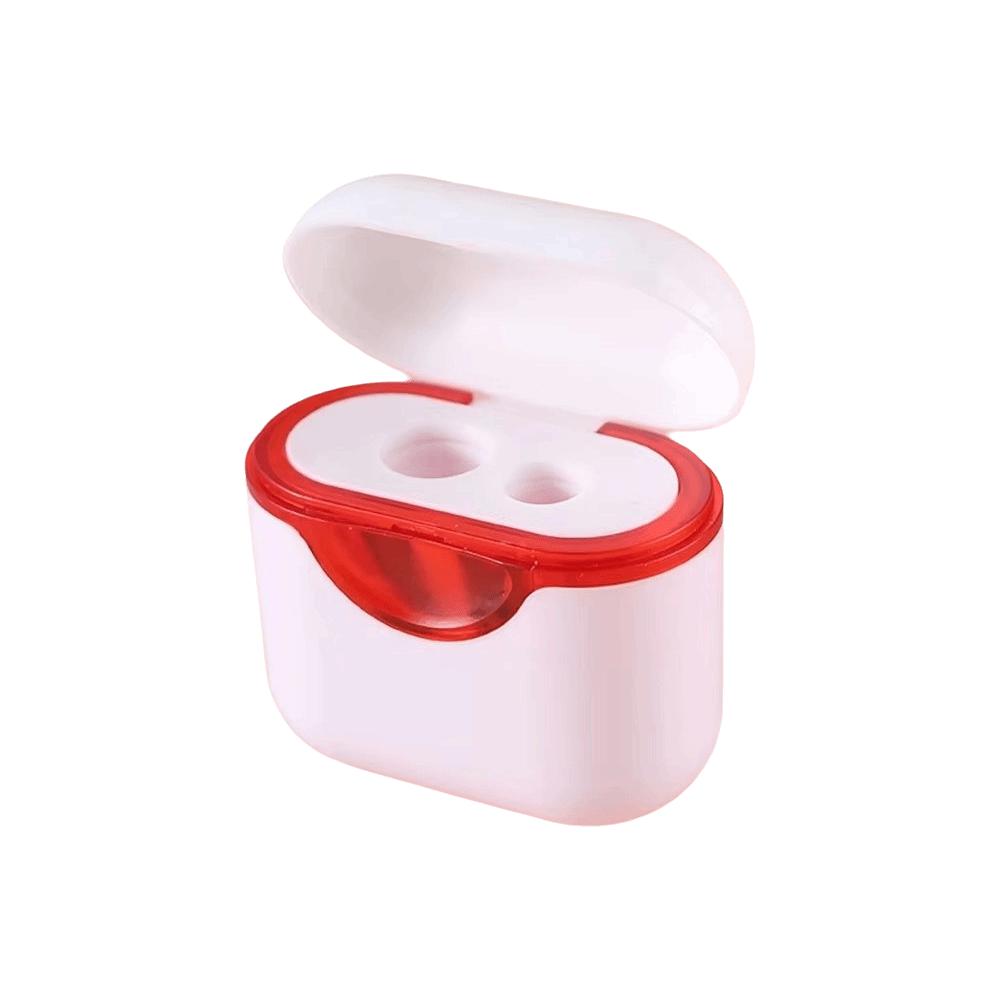 Bluetooth Earphone Design Double Hole Pencil Sharpener Portable Sharpener for Kids Student