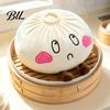 Small Desk Cushion Cute Dumpling Plush Pillow, Steamed Bun Stuffed Toy, Soft Lazy Comfortable Toy Gift Sofa Cushion, 28/40cm Home Decor for