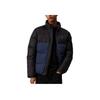 Color Block Minimalist Zip Stand Collar Long Sleeve Puffer Jacket Men Jacket Ink Black J30J325584-PPK