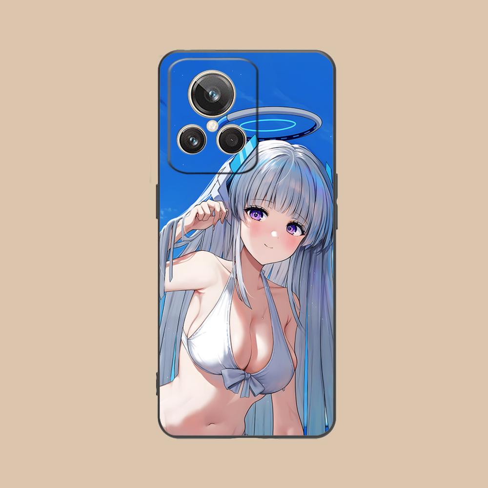 Чехол для телефона Blue Archive Ушио Ноа для Realme 15 14 13 12 11 10 9 Pro Plus T i Lite 5G Цветной Печатный Чехол Красивый Смартфон