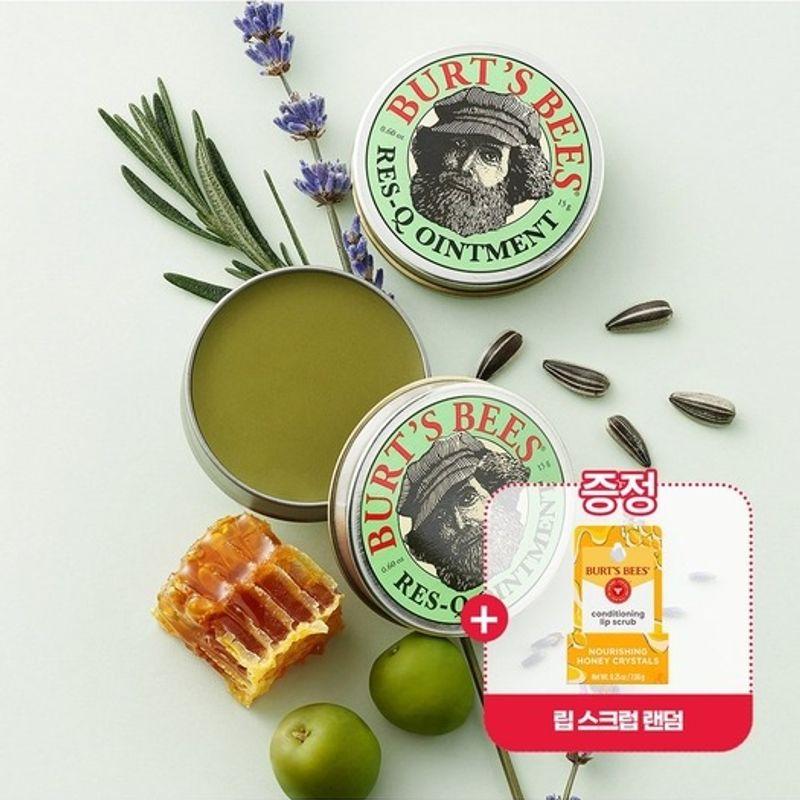 BURT’S BEES (+Случайный скраб для губ в подарок) Burt’s Bees Мазь-спасатель 15 г Дуэт