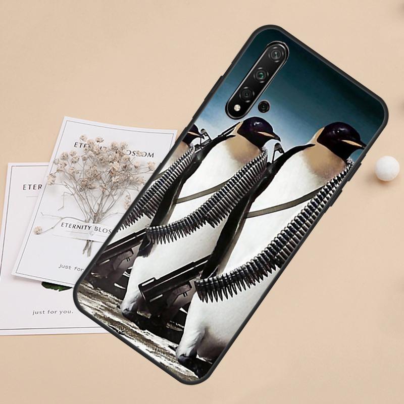 Cute Penguin For Huawei Nova 8i 7i 11i 12i 12s 9 10 SE Y60 Y61 Y70 Y72 Y73 Y90 Y91 P20 P40 P30 Lite Case