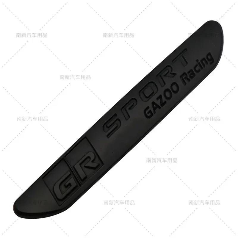 1Pcs 3D Metal GR Sport Gazoo Racing Side Fender Emblem ESMU2 Rear Boot Trunk Badge Sticker For Toyota GRsport C-HR RAV4 Corolla Camry