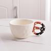 Alkali Water Biscuit Shaped Mug Ceramic Cup&saucer Dining Table Coffee Cup Tea Mugs Afternoon Tea Teacup Fruit Juice Container