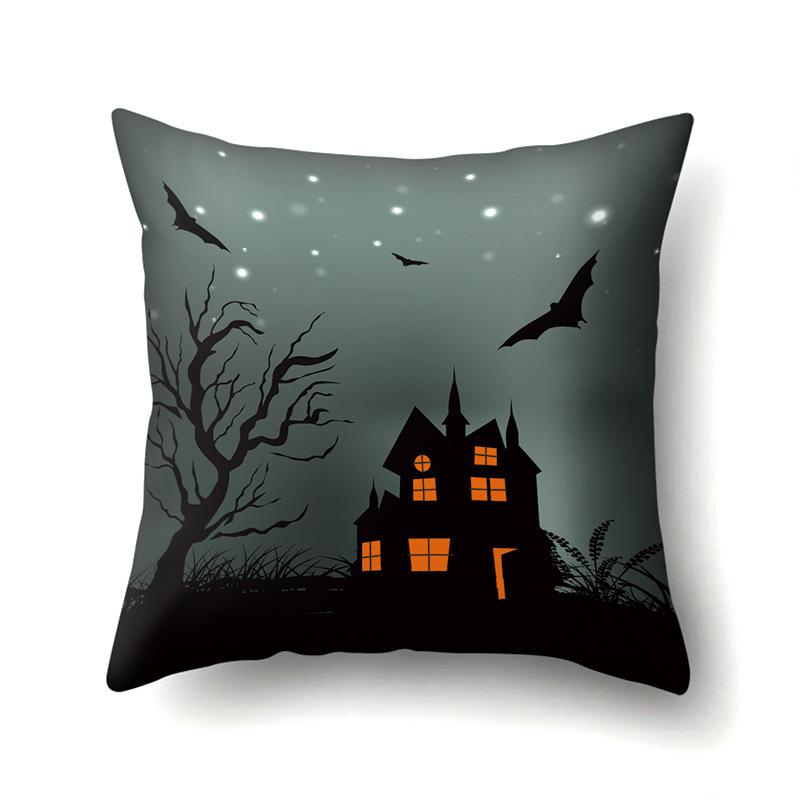 Хэллоуин Наволочка Подушка для поясницы автомобиля Тыква Чехол для диванной подушки Офис Дом Гостиная Наволочка
