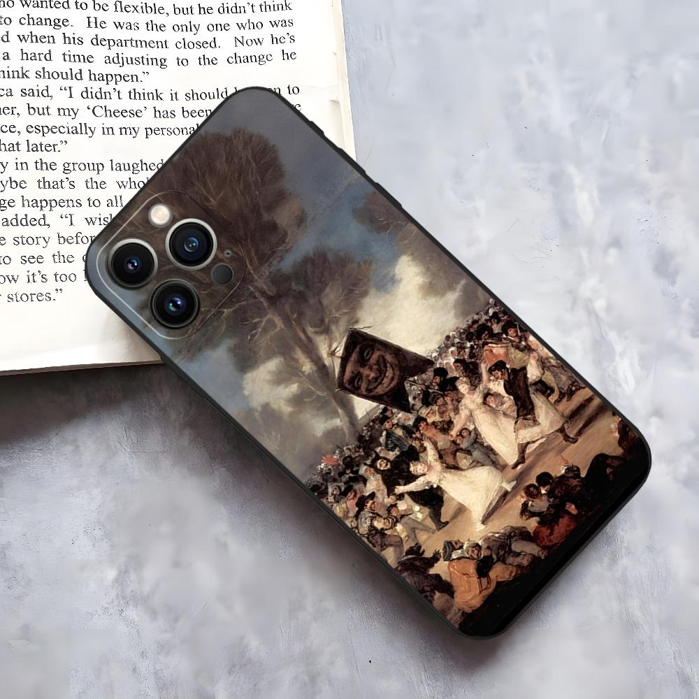 Испания Франсиско Гойя Художественный Чехол для телефона для iphone 15 14 Pro 13 Mini 11 12 Max Xr X Xs 8 Plus Ударопрочная Задняя крышка