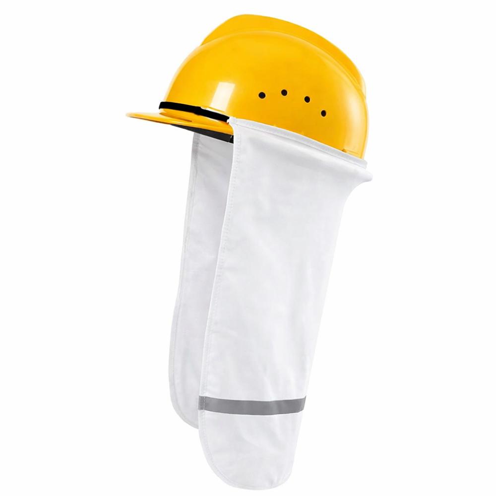 Breathable Hard Hat Sun Shade With Reflective Stripe Face and Neck Protection Work Accessory