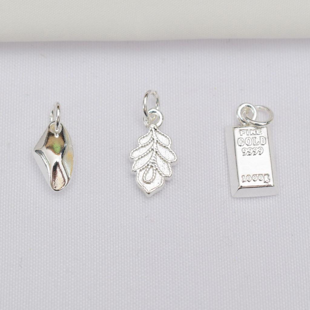 10 шт. Подвеска с сохранением цвета 14K золото, Подвеска-лист, Разбогатей, Маленький золотой слиток, Маленькая подвеска из битого серебра, Сделай сам, Аксессуары для бисероплетения ручной работы