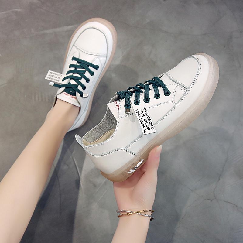 Fashion Spring Autumn 2024 New Fashion Sneakers Shoes Women Flats Shoes Woman Soft Bottom Lace-Up Low Cut Zapatos De Mujer High Quality