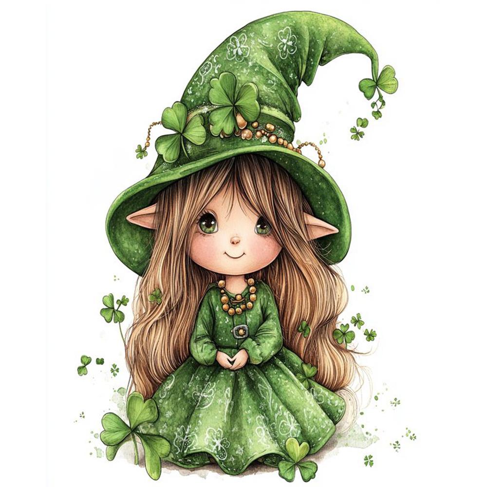 DIY Алмазная картина Милая девушка Набор для вышивки крестом Мозаичное искусство Алмазная картина Полный круг Алмазное украшение для дома