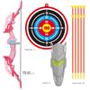 Children's Bow and Arrow Set Toys with Led Flash Lights Kids Archery Bow Practice Bow Outdoor Sports Game Shooting Toy Boys Gift