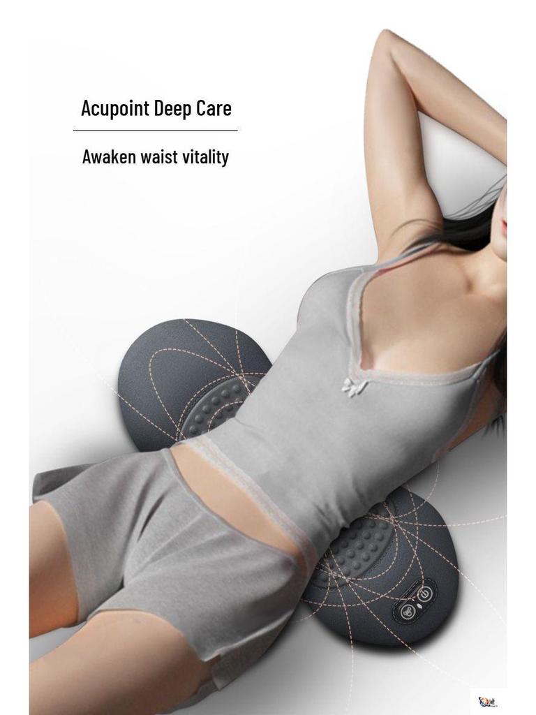 Поясничная подушка для поддержки спины, для использования за границей: Поясничная подушка с подогревом для сна и массажа