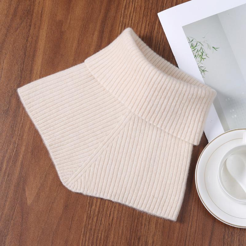 Женский 100% шерстяной шарф-манишка Мягкое тепло Вязаный гейтор для шеи для зимней езды на велосипеде, катания на лыжах, Модный аксессуар для защиты шеи