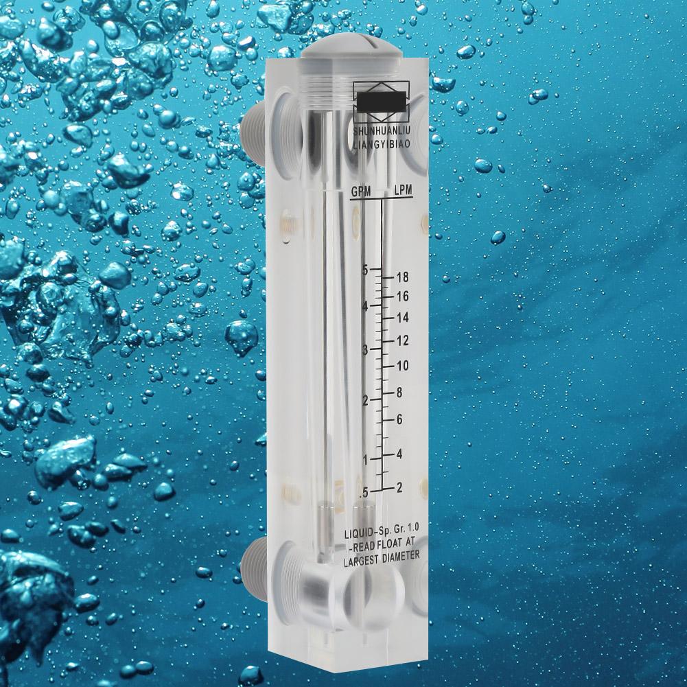 LZM 15 0.5 5GPM Knob Panel Type Liquid Flowmeter Flow Meter Measurement ZG1 4