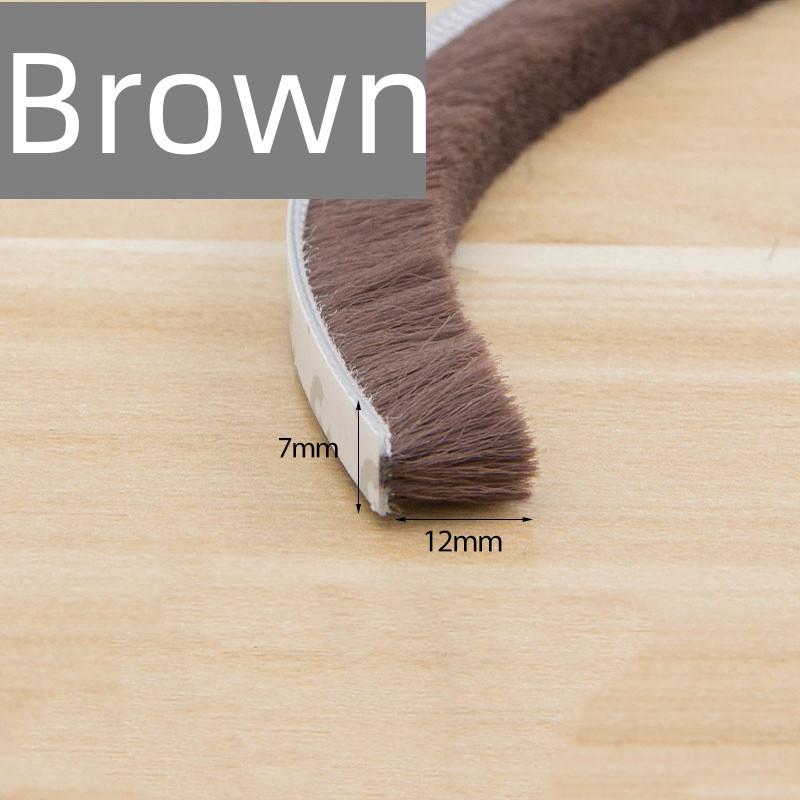 10M Self-adhesive Brush Strip For Door Window Windproof Dust-proof Sealing Home Sound Insulation Weather Stripping