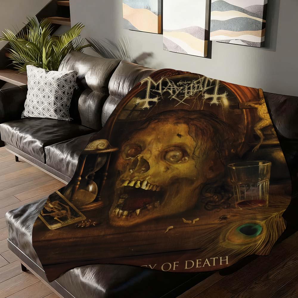 Плед M-Mayhem Liturgy of Death Мягкий и приятный для кожи Для дивана Кровати Дремоты Покрывало Всесезонное Одеяло