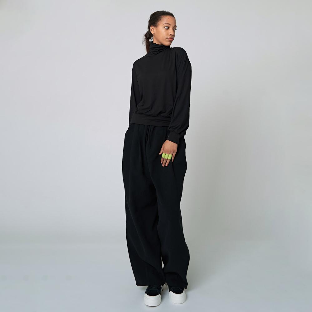 ATHPLATFORM Au22Pt08 Slung Pants_Black