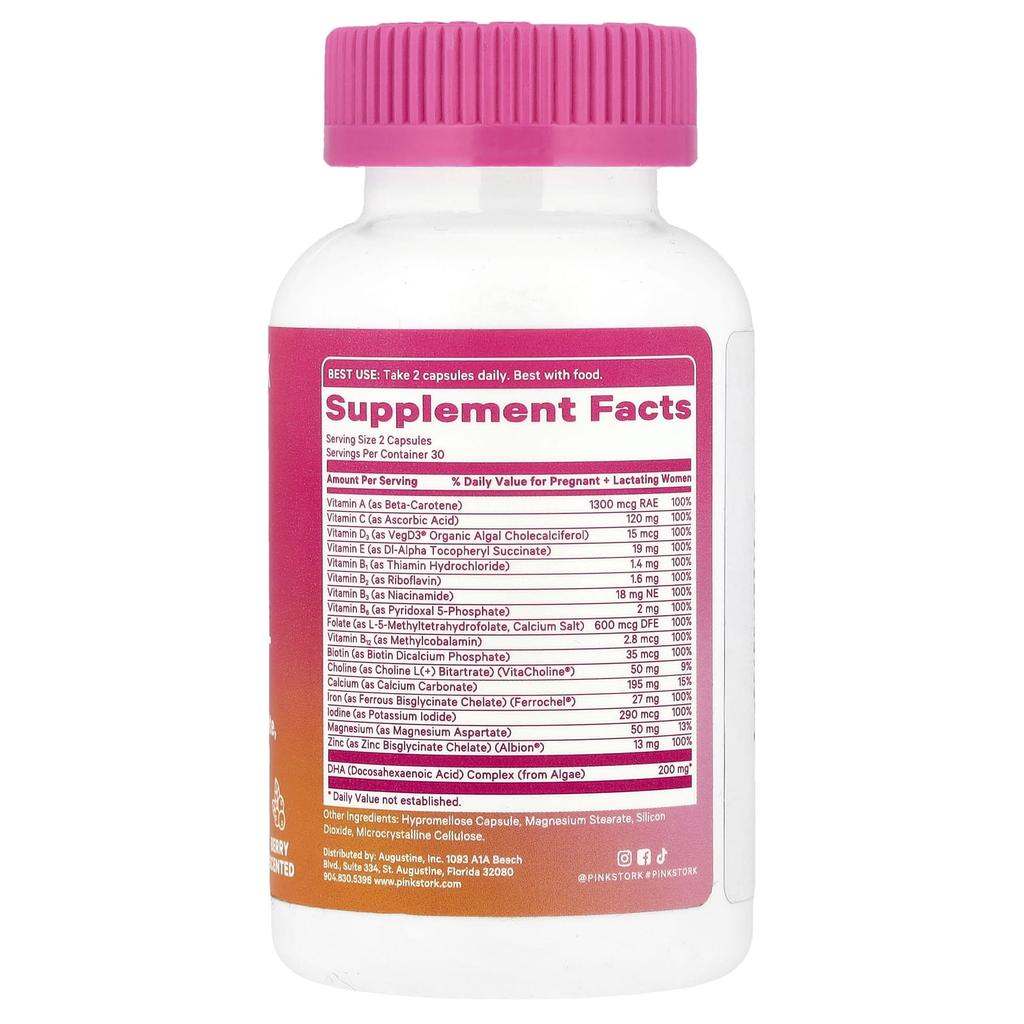 Total Prenatal + Dha, Berry, 60 Capsules