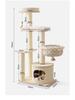 Modern Eco-Friendly Cat Tree Sisal Scratching Post Multi-Level Cat Tower Condo Hammock Furniture Carton Packed for Indoor Cats